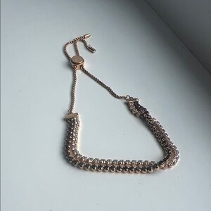 Swarovski Rose Gold Crystal Slider Bracelet